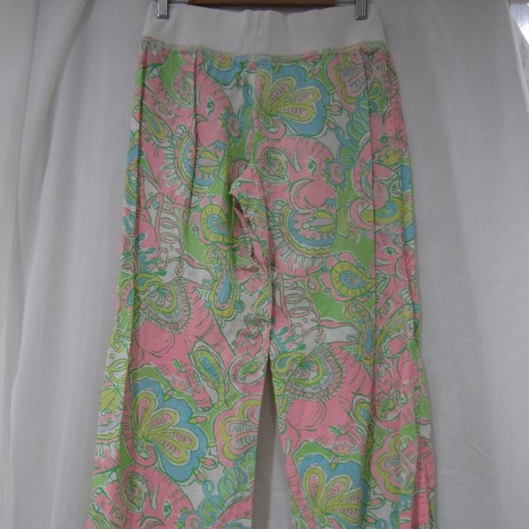 Lilly Pulitzer S The Beach Pants Chin Chin Linen - Picture 6 of 8